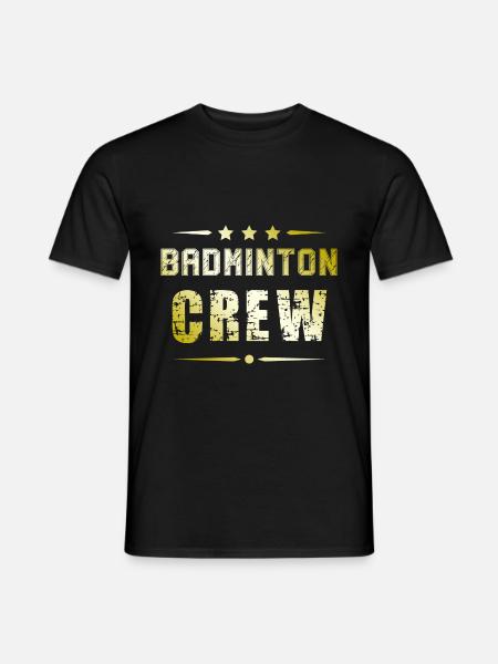 Badminton Crew - Men's T-Shirt - black