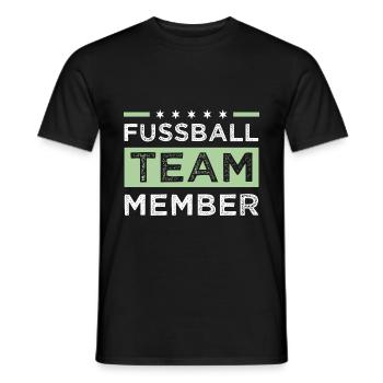 Équipe de football - T-shirt homme - noir - Devant - AI Model Male 178 light (178cm)