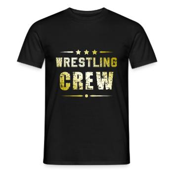 Wrestling Crew - Männer T-Shirt - Schwarz - Vorne - AI Model Male 178 light (178cm)
