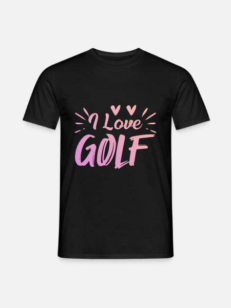 I love golf - Men's T-Shirt - black