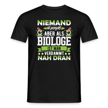 Biologiste biologiste - T-shirt homme - noir - Devant - AI Model Male 178 light (178cm)