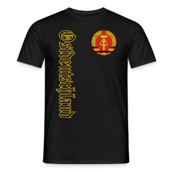 East Germany - Men's T-Shirt - black - Front - AI Model Male 178 light (178cm)