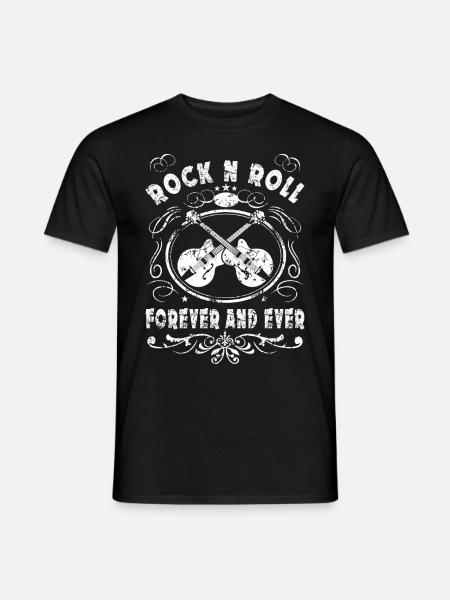 Rock N Roll Forever And Ever Graphic - T-shirt homme - noir