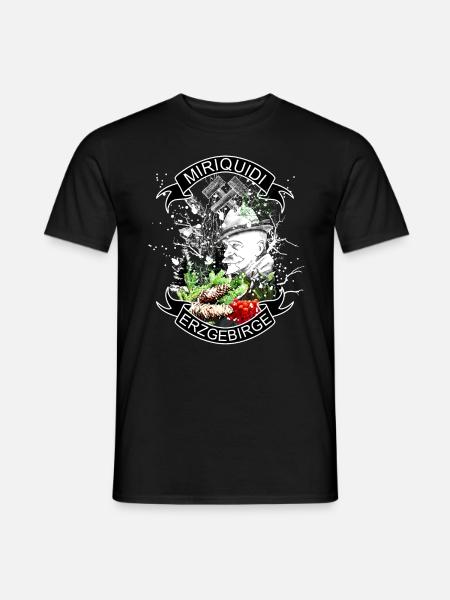 Miriquidi - Erzgebirge Bergbau und Heimat - Männer T-Shirt - Schwarz