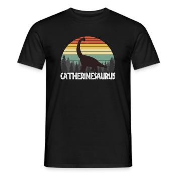 CATHERINESAURUS CATHERINE SAURUS CATHERINE - T-shirt homme - noir - Devant - AI Model Male 178 light (178cm)