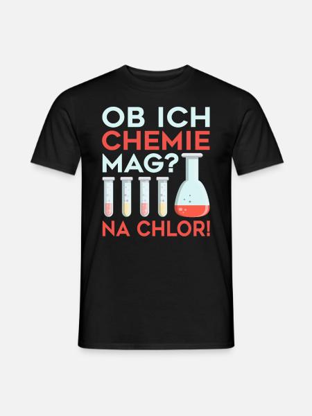 Chemie Kolben Labor Lehrer - Männer T-Shirt - Schwarz