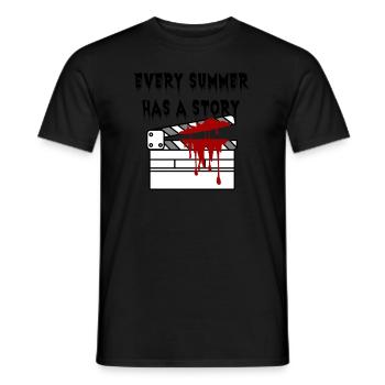 Every Summer Has A Story A Summertime Horror Spook - Men's T-Shirt - black - Front - AI Model Male 178 light (178cm)