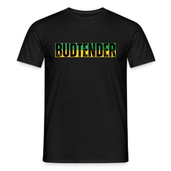 Jamaica budtender - Men's T-Shirt - black - Front - AI Model Male 178 light (178cm)