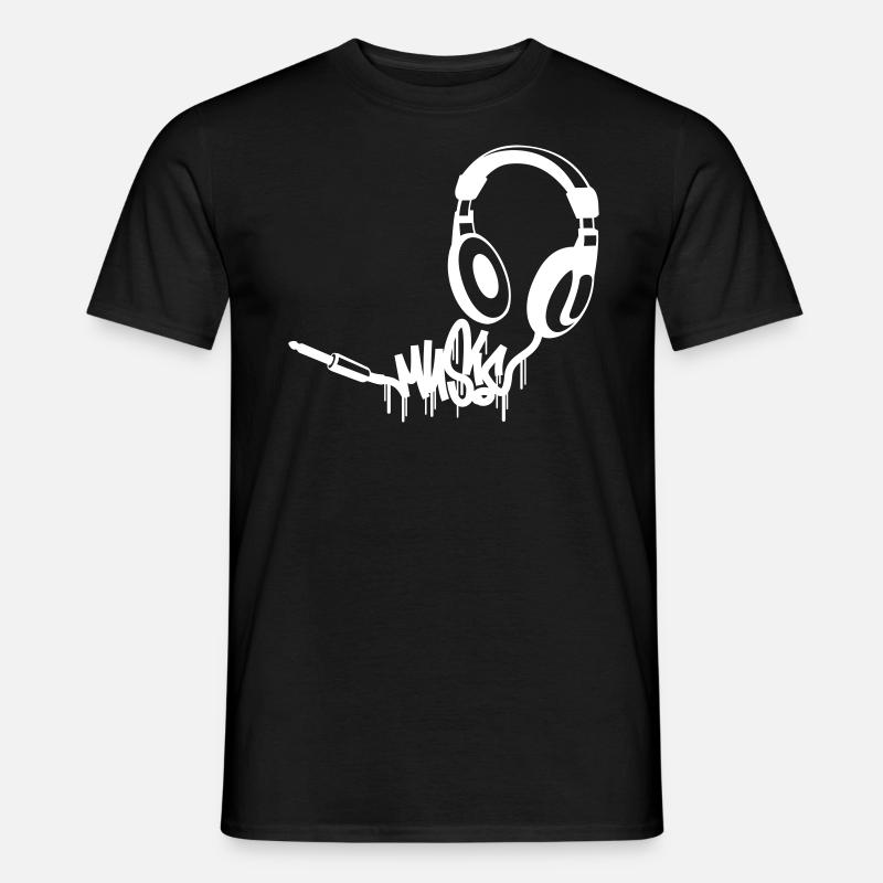 Kopfhoerer_Music - T-shirt uomo - nero