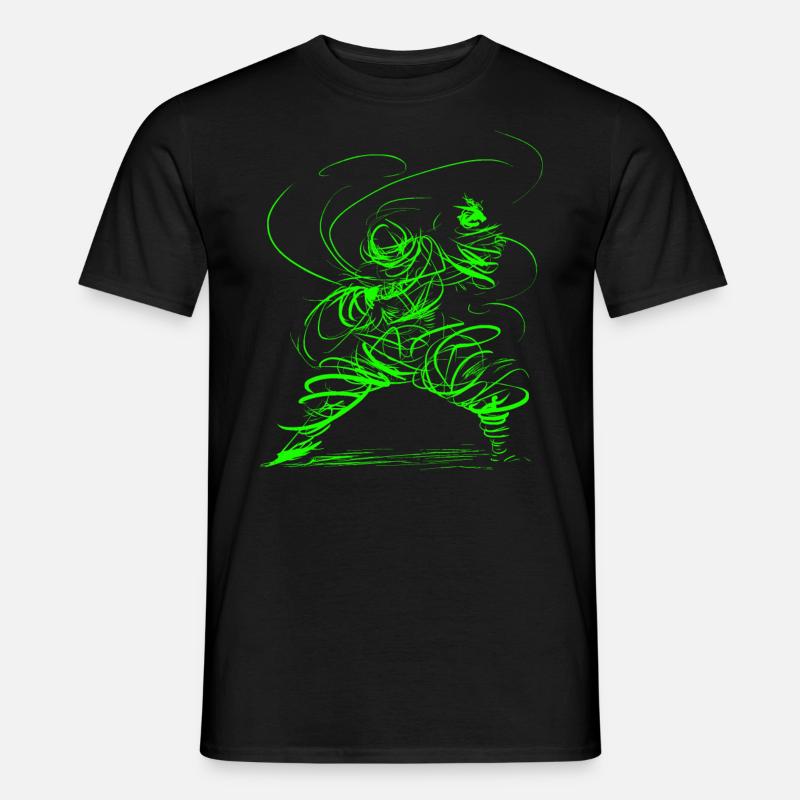 Kung Fu Sorcerer/ Kung-Fu Zauberer - Männer T-Shirt - Schwarz