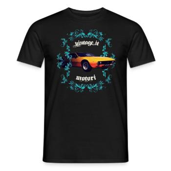 Vintage - Mangusta - Männer T-Shirt - Schwarz - Vorne - AI Model Male 178 light (178cm)