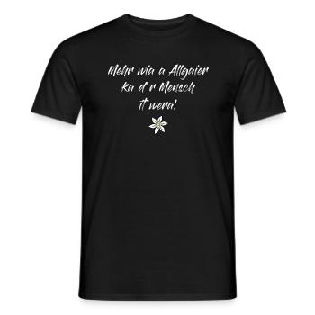 Vous ne pouvez pas devenir plus qu'un Allgäu - T-shirt homme - noir - Devant - AI Model Male 178 light (178cm)