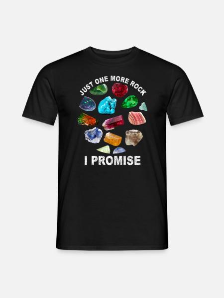 Lustiger Design-Mineraliensammler - Männer T-Shirt - Schwarz