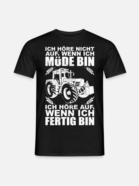 Bauer Traktor - Geschenk Landwirt - Männer T-Shirt - Schwarz