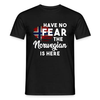 Norwegen - Männer T-Shirt - Schwarz - Vorne - AI Model Male 178 light (178cm)