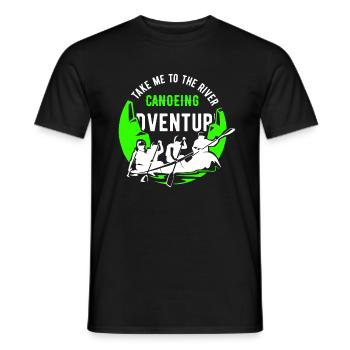 Canoë-kayak - T-shirt homme - noir - Devant - AI Model Male 178 light (178cm)