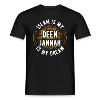 Islam Religion Allah Ramadan Gift Idea - Men's T-Shirt - black - Front - AI Model Male 178 light (178cm)