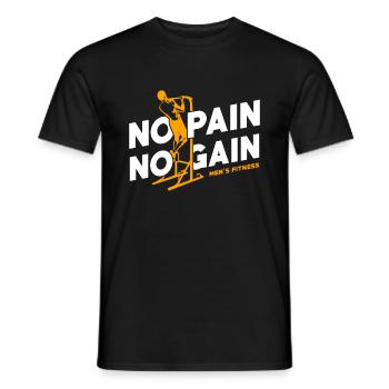 Homme de remise en forme - T-shirt homme - noir - Devant - AI Model Male 178 light (178cm)