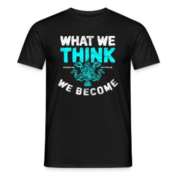 Bouddhisme - T-shirt homme - noir - Devant - AI Model Male 178 light (178cm)