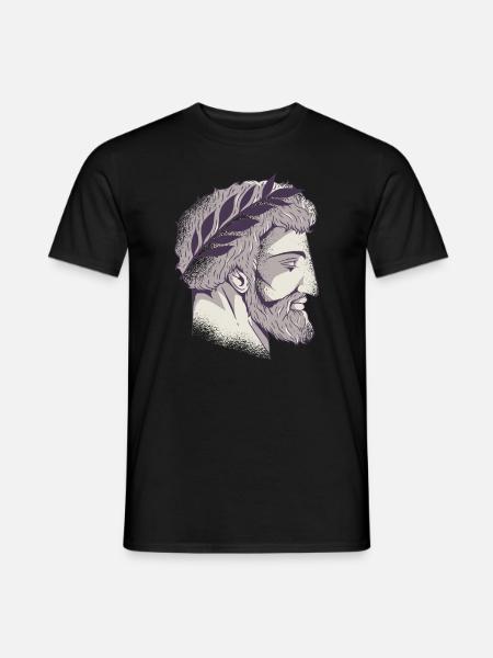 Romeins hoofd - Heren T-shirt - zwart