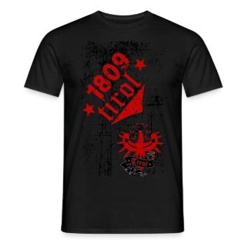 Tirol 1809 - Männer T-Shirt - Schwarz - Vorne - AI Model Male 178 light (178cm)