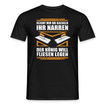 Fliesenleger Lustige Geschenkidee zu Weihnachten - Männer T-Shirt - Schwarz - Vorne - AI Model Male 178 light (178cm)