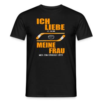 Geschenk Eishockeyspieler Weihnachten Geburtstag - Männer T-Shirt - Schwarz - Vorne - AI Model Male 178 light (178cm)