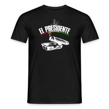 Tropico El Presidente Gamer Geek Cuba Chef Boss - Men's T-Shirt - black - Front - AI Model Male 178 light (178cm)