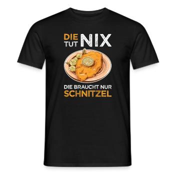 Wiener Schnitzel Kalbfleisch Österreich - Tut nix - Männer T-Shirt - Schwarz - Vorne - AI Model Male 178 light (178cm)