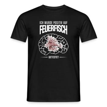 Feuerfisch Löwenfisch Korallenriff - Positiv - Männer T-Shirt - Schwarz - Vorne - AI Model Male 178 light (178cm)