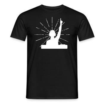 DJ ambiance. - T-shirt homme - noir - Devant - AI Model Male 178 light (178cm)
