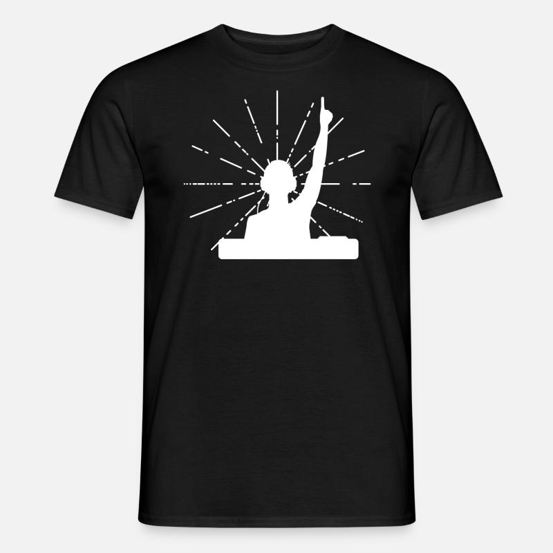 DJ-Atmosphäre. - Männer T-Shirt - Schwarz