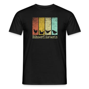 Chicken Whisperer - Chicken Design - Men's T-Shirt - black - Front - AI Model Male 178 light (178cm)