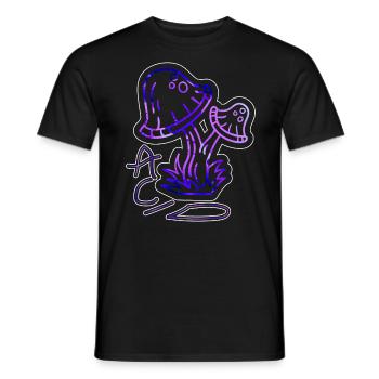 Acid Rave Techno Festival EDM Shuffle Goa - Men's T-Shirt - black - Front - AI Model Male 178 light (178cm)