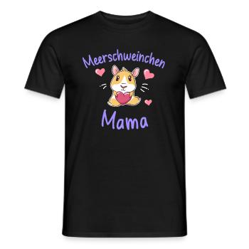 Meerschweinchen Mama - Männer T-Shirt - Schwarz - Vorne - AI Model Male 178 light (178cm)