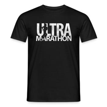 Ultramarathon 100 kilometers ultra running gift - Men's T-Shirt - black - Front - AI Model Male 178 light (178cm)