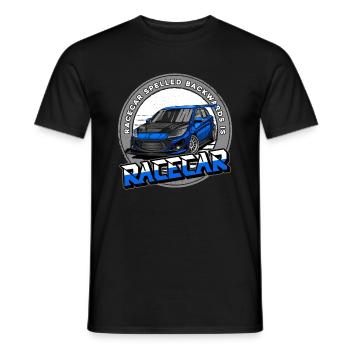 Racing car racing car - Men's T-Shirt - black - Front - AI Model Male 178 light (178cm)