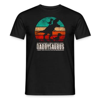 Daddysaurus - Männer T-Shirt - Schwarz - Vorne - AI Model Male 178 light (178cm)