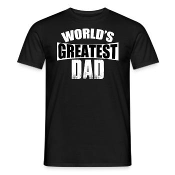 World's Greastest Dad - Men's T-Shirt - black - Front - AI Model Male 178 light (178cm)