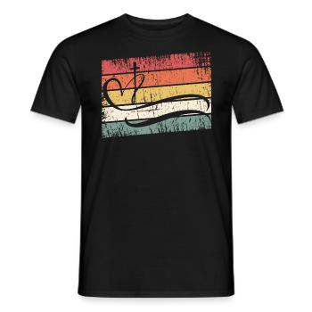 Jésus-Christ - Chemise chrétienne - Croix, Cœur - T-shirt homme - noir - Devant - AI Model Male 178 light (178cm)