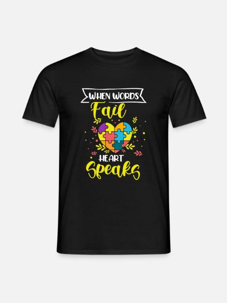 Autismus Geschenk Autist Asperger ADHS Autism - Männer T-Shirt - Schwarz