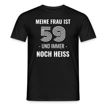 59 Jahre Geburtstag Ehefrau Geschenk - Männer T-Shirt - Schwarz - Vorne - AI Model Male 178 light (178cm)