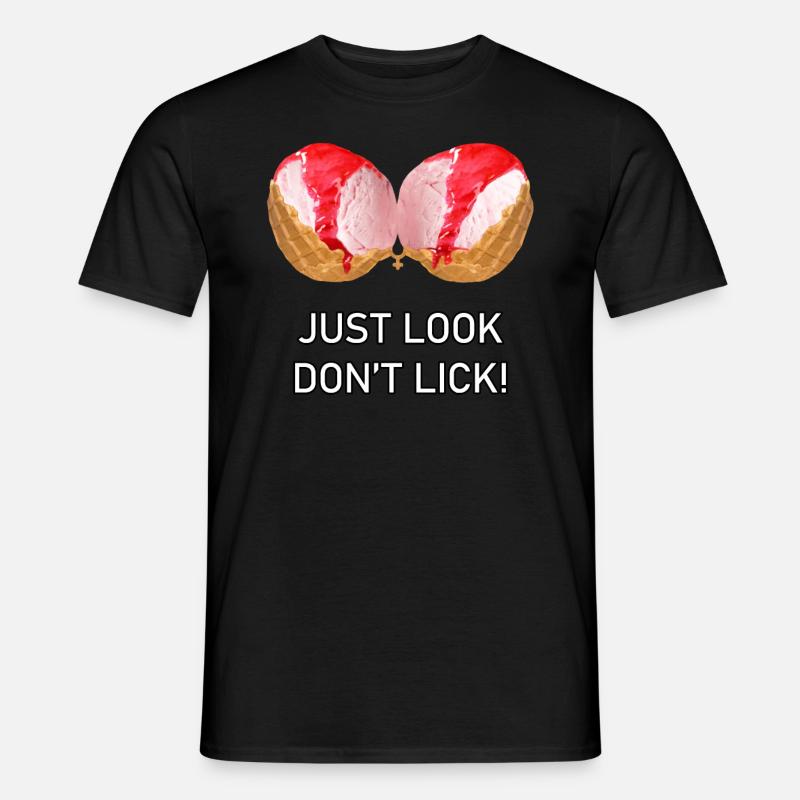 Ice Cream Boobs - Männer T-Shirt - Schwarz
