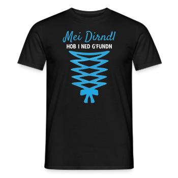 Damen Dirndl Ersatz Trachten Ersatz Bluse Kirmes - Männer T-Shirt - Schwarz - Vorne - AI Model Male 178 light (178cm)