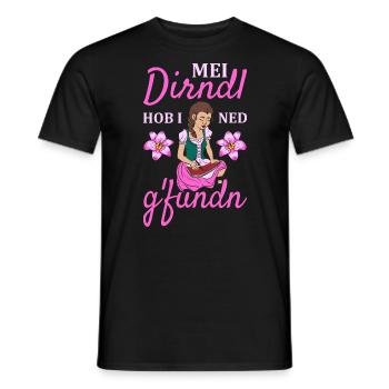 Damen Dirndl Ersatz Trachten Ersatz Bluse Kirmes - Männer T-Shirt - Schwarz - Vorne - AI Model Male 178 light (178cm)