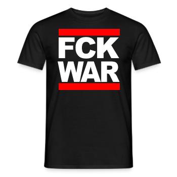 Scheißkrieg - Männer T-Shirt - Schwarz - Vorne - AI Model Male 178 light (178cm)