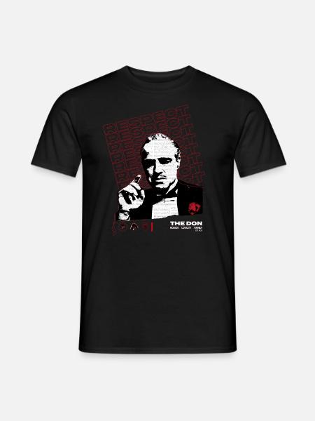 Le Parrain Film De Mafia Don Corleone Respect - T-shirt homme - noir