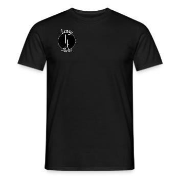 Lenny Jacks Druckaufschrift mit Logo - Männer T-Shirt - Schwarz - Vorne - AI Model Male 178 light (178cm)