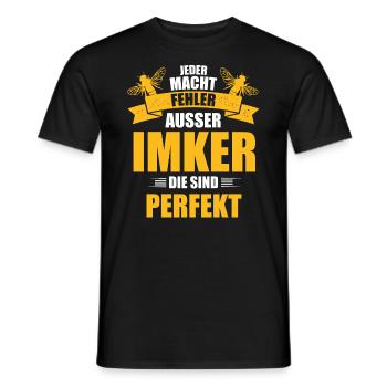 Imker Bienen - Männer T-Shirt - Schwarz - Vorne - AI Model Male 178 light (178cm)