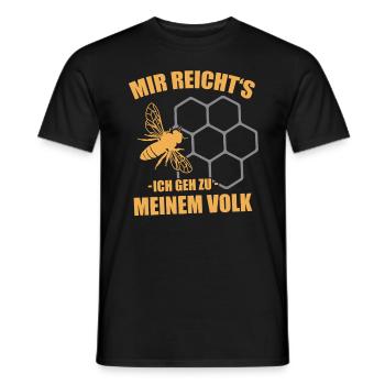 Imker Bienen - Männer T-Shirt - Schwarz - Vorne - AI Model Male 178 light (178cm)